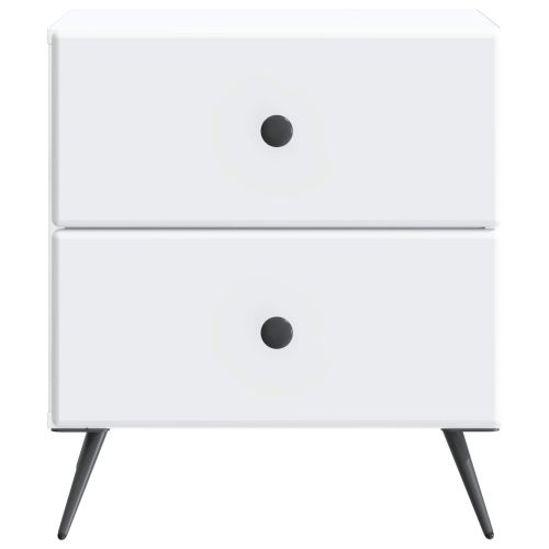 Нощен шкаф Бяло 43 x 34,5 x 47,5 см Инженерна дървесина