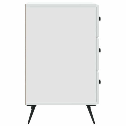 Нощен шкаф Бяло 43 x 41 x 66,5 см Инженерна дървесина
