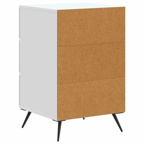 Нощен шкаф Бяло 43 x 41 x 66,5 см Инженерна дървесина