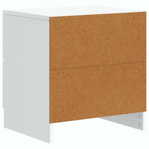 Нощен шкаф Бяло 43 x 34,5 x 44,5 см Инженерна дървесина