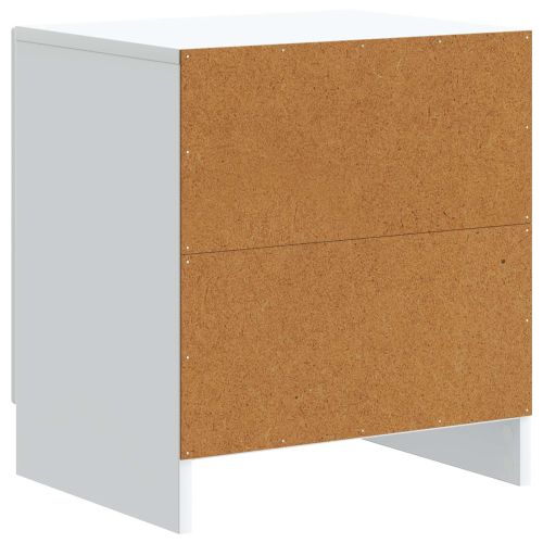 Нощен шкаф Бяло 43 x 34,5 x 47 см Инженерна дървесина