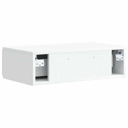Стенен страничен масичка Бяло 59 x 34,5 x 17 см