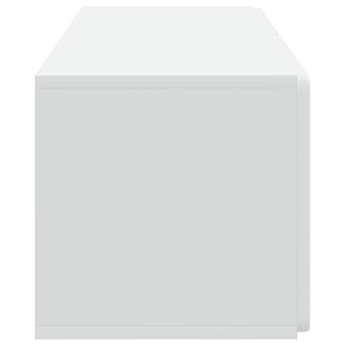 Стенно монтиран ТВ шкаф Бяло 78,5 x 31 x 30 см