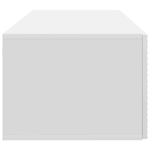 Стенно монтиран ТВ шкаф Бяло 78,5 x 41 x 30 см