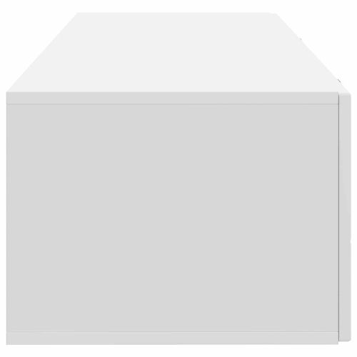 Стенно монтиран ТВ шкаф Монтиране на стена Бяло 98 x 41 x 30 см