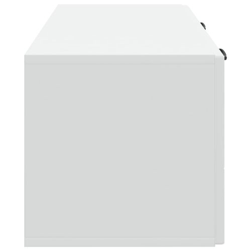 Стенно монтиран ТВ шкаф Бяло 78,5 x 31 x 30 см