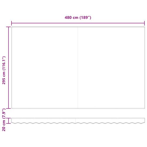 Прибираща се тента Жълт и оранжев 500 x 300 x 165 см