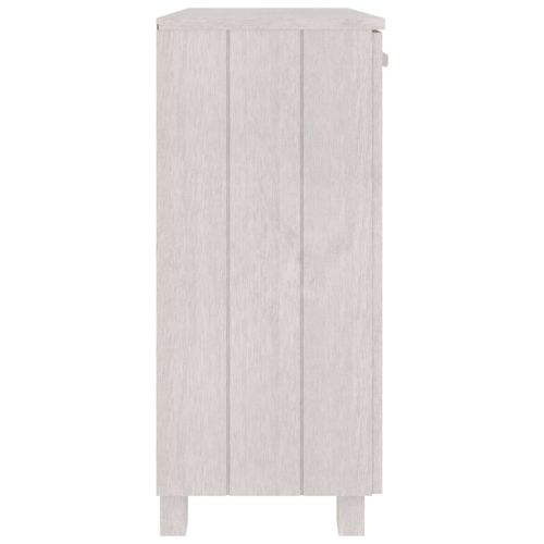 Сайдборд HAMAR, бял, 85x35x80 см, борово дърво масив