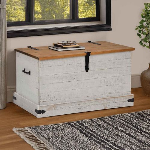 Скрин за съхранение HALDEN бял 91x48x47 cm бор