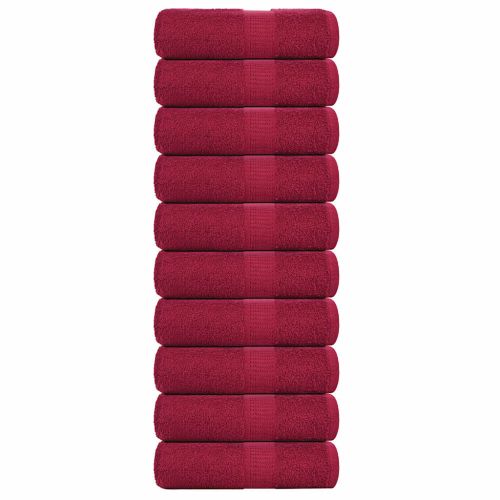 Кърпи за гости FROGN 10 бр. бордо 30x50 см 360 г/м²