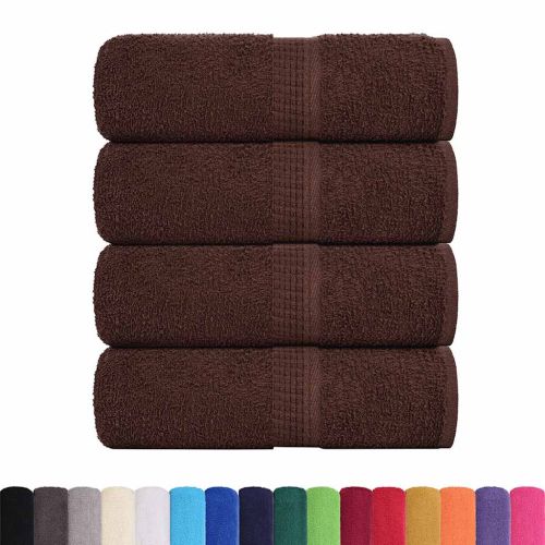 Кърпи за пране FROGN 4 бр. Кафяви 30x30 см 360 г/м²