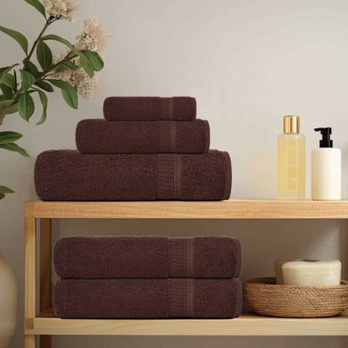 Кърпи за гости FROGN 10 бр. Кафяви 30x50 см 360 г/м²