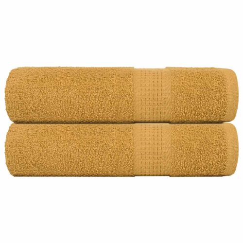 Кърпи за душ FROGN 2 бр. Златисти 70x140 см 360 г/м²