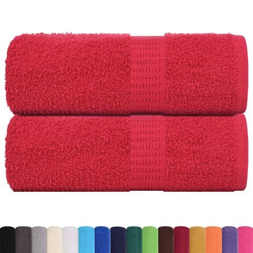 Кърпи за гости FROGN 2 бр. червени 30x50 см 360 г/м²