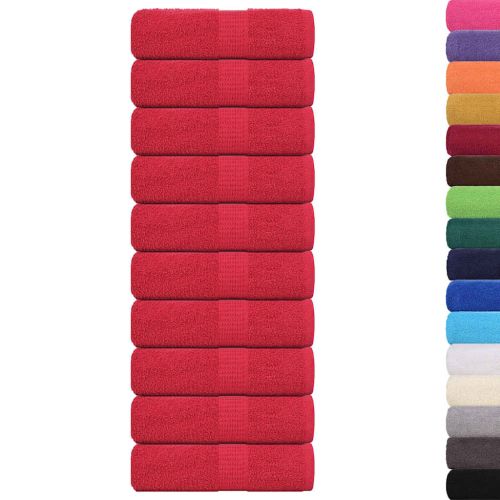 Кърпи за гости FROGN 10 бр. червени 30x50 см 360 г/м²