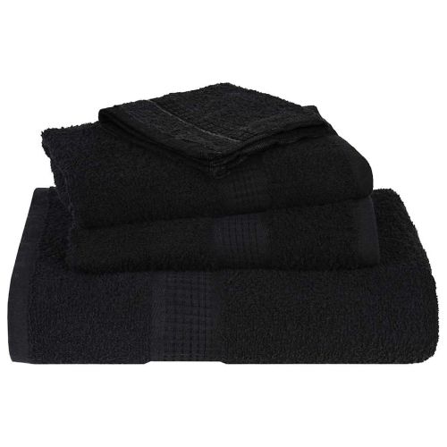 Кърпи за гости FROGN 4 бр. Черни 30x50 см 360 г/м²