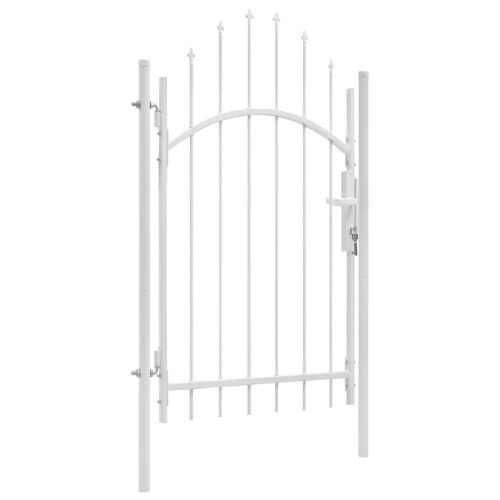 Градинска порта Woerden, стомана, 1x2,45 м, бяла