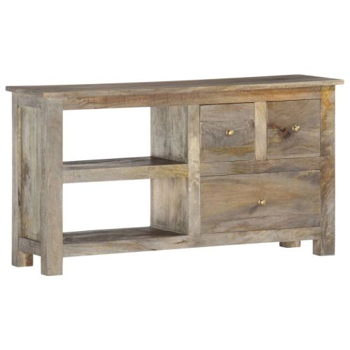 ТВ шкаф 100x30x55 см, масивно мангово дърво