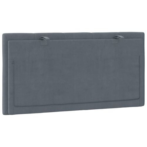 Възглавница за табла Hanko тъмносива 100 см кадифе
