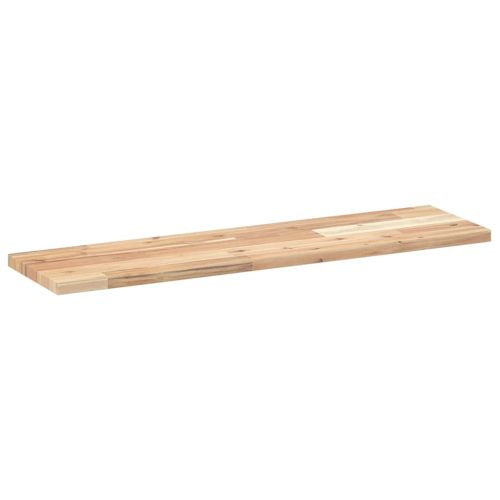 Плаващи рафтове, 3 бр., 80x20x2 см, необработена масивна акация