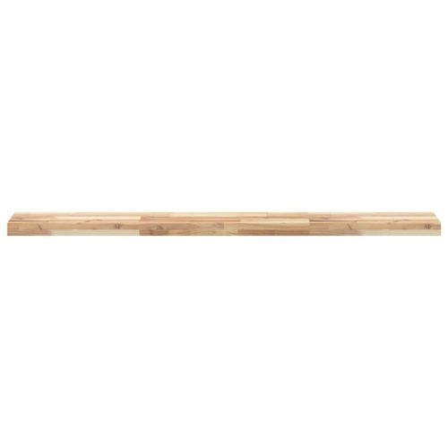 Плаващи рафтове, 4 бр., 120x20x4 см, необработена масивна дървесина, акация