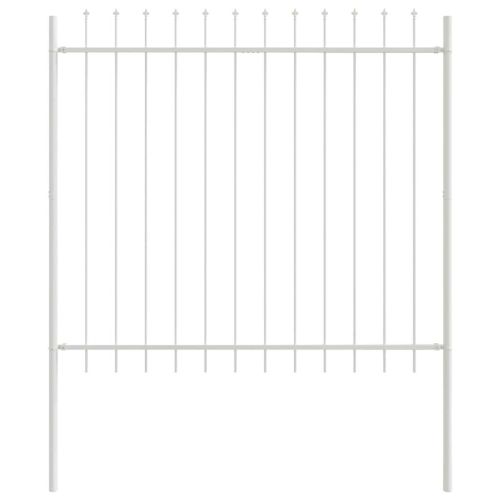 Градска ограда 7 pcs Бяло 11,9 x 1,5 м