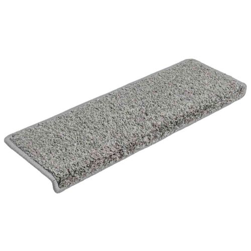 Изтривалки за стълби, 20 бр., 65x21x4 см, сиви, с правоъгълен кант