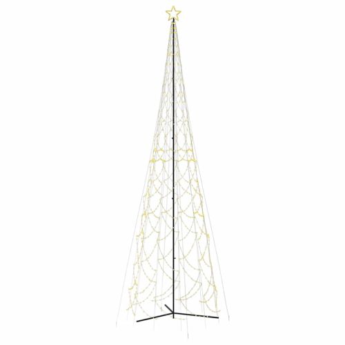 Коледна елха с шишарка, топло бяло, 3000 LED диода, 230x800 см