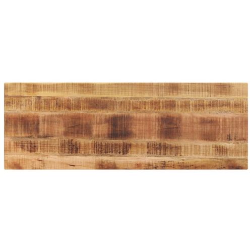 Плот за маса 140x50x3,8 см, правоъгълен, масивна дървесина, необработено манго