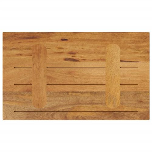 Плот за маса 40x20x3,8 см, правоъгълен, масивна дървесина, цвят манго