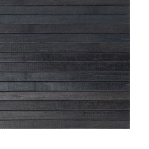 Килим правоъгълен сив, 70x100 см, бамбук