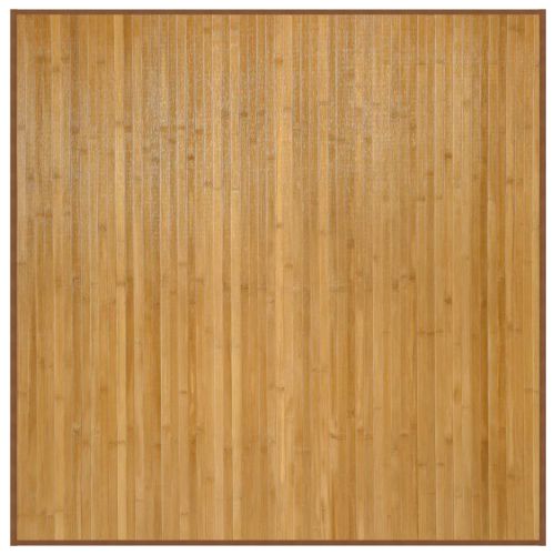 Квадратен килим, естествен цвят, 100x100 см, бамбук