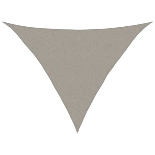 Сенник за платно 160 г/м² триъгълен светлосив 2,5x2,5x3,5 м HDPE