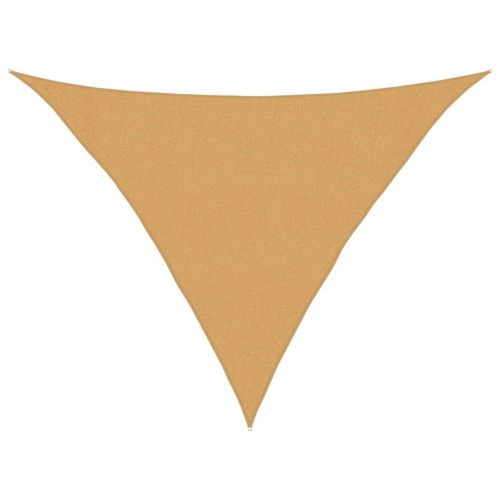 Сенник за платно 160 г/м² триъгълен пясък 3x3x4,2 м HDPE