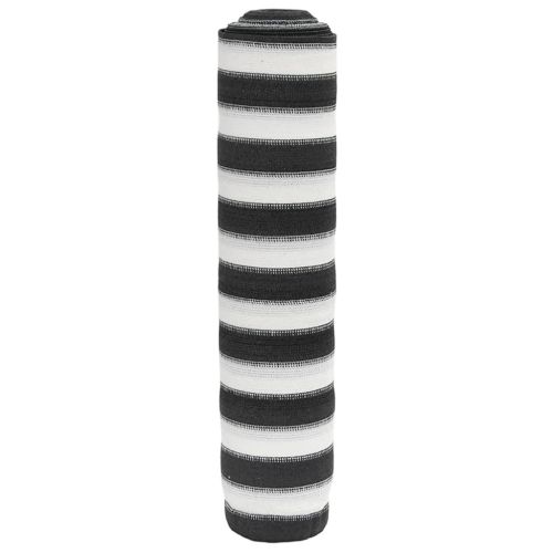 Мрежа за поверителност, антрацит и бяло, 1x10 м, HDPE 150 г/м²