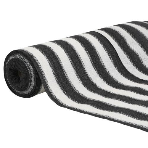 Мрежа за поверителност, антрацит и бяло, 1x10 м, HDPE 150 г/м²