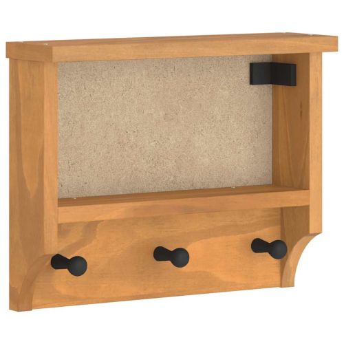 Стенна закачалка за палта SANDNES 45x12x35 см, масивна дървесина, бор