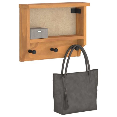 Стенна закачалка за палта SANDNES 45x12x35 см, масивна дървесина, бор
