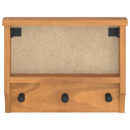 Стенна закачалка за палта SANDNES 45x12x35 см, масивна дървесина, бор