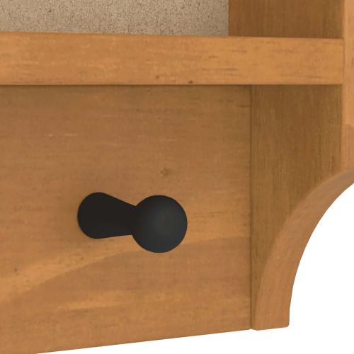 Стенна закачалка за палта SANDNES 45x12x35 см, масивна дървесина, бор