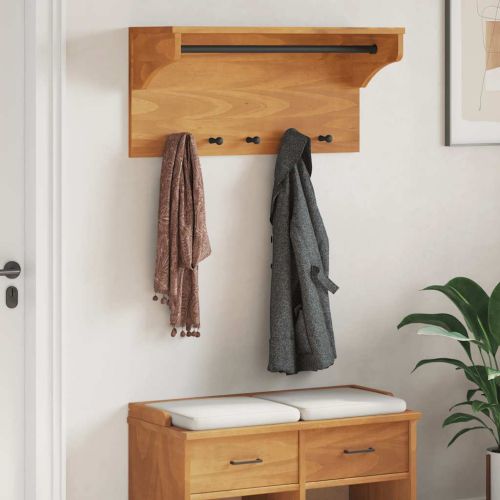 Стенна закачалка за палта SANDNES 87x30x42 см, масивна дървесина, бор