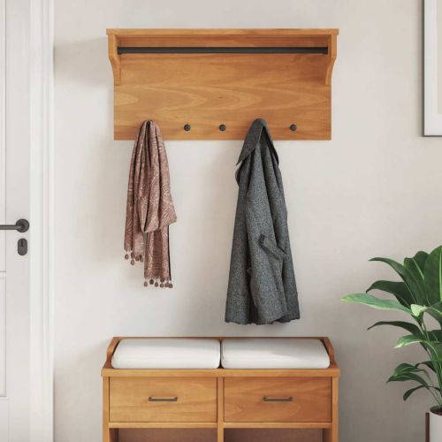 Стенна закачалка за палта SANDNES 87x30x42 см, масивна дървесина, бор
