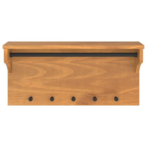 Стенна закачалка за палта SANDNES 87x30x42 см, масивна дървесина, бор