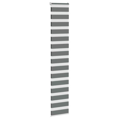 Зебра щора, тъмносива, 45x230 см, ширина на плата 40,9 см, полиестер