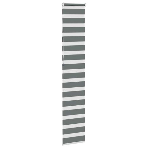 Зебра щора, тъмносива, 45x230 см, ширина на плата 40,9 см, полиестер