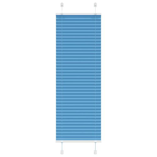Плисирана щора, синя, 40x100 см, ширина на плата 39,4 см, полиестер