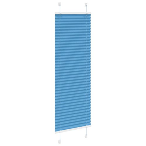 Плисирана щора, синя, 50x150 см, ширина на плата 49,4 см, полиестер