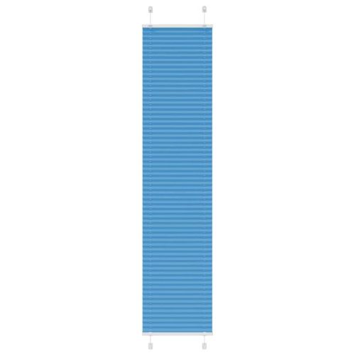 Плисирана щора, синя, 40x200 см, ширина на плата 39,4 см, полиестер