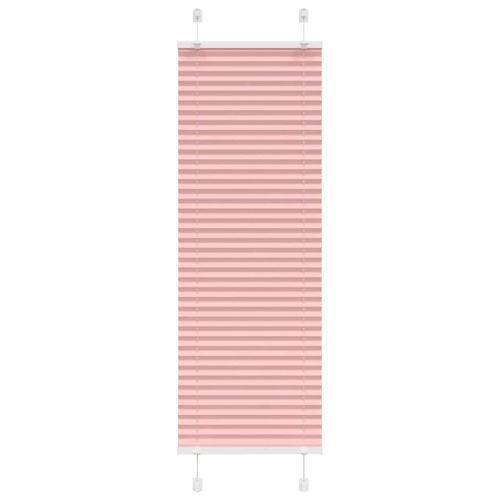 Плисирана щора, розова, 50x150 см, ширина на плата 49,4 см, полиестер