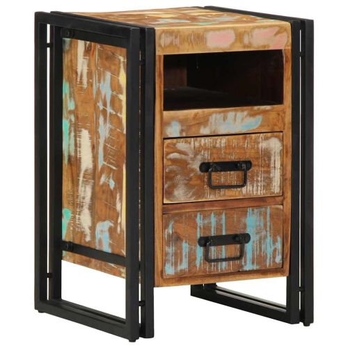Нощно шкафче 40x40x59 см Масивна дървесина, регенерирана